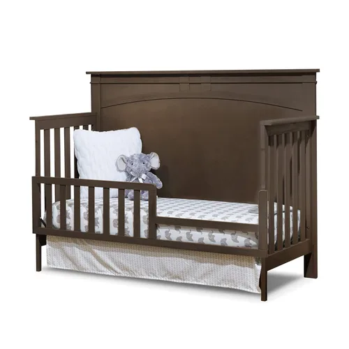 Vista 2 de Sorelle Furniture Rieles de cama para niños pequeños y de tamaño completo, kit de conversión de riel de cama y cuna, convierte la cuna en cama