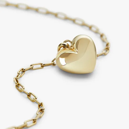 Vista 6 de Lindos collares de corazón para mujer, collar de corazón abierto de oro de 14 quilates, collar con dije de corazón de oro delicado, joyería estética