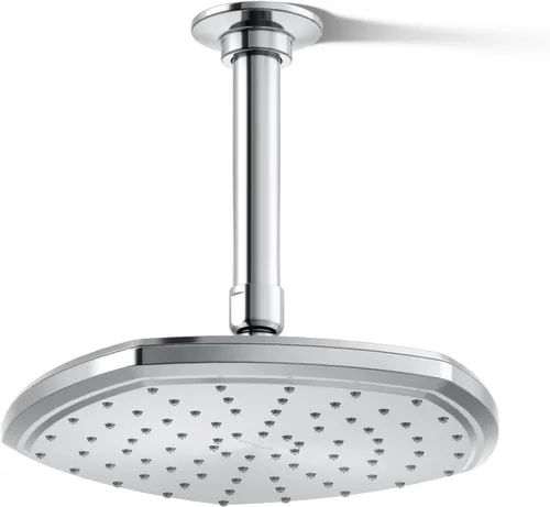 Vista 15 de Kohler 27051-SN Occasion® Cabezal de lluvia de una sola función de 8", 2.5 gpm, níquel pulido Níquel pulido vibrante