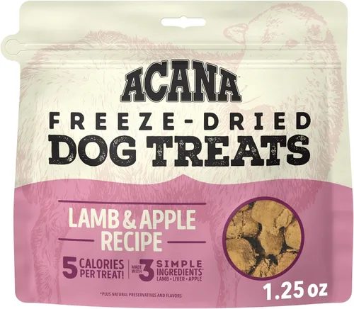 Vista 13 de ACANA Singles - Golosinas para perros sin granos, ingredientes limitados y liofilizadas con pato y pera, bolsa de 3.25oz