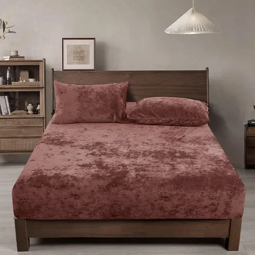 Vista 24 de PHF Sábana bajera ajustable de terciopelo tamaño individual, sábana bajera de lujo, súper suave, acogedora y cómoda, con bolsillo profundo de 15