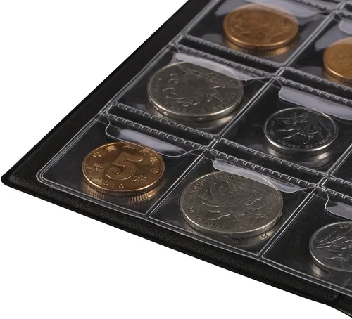 Vista 6 de Ufurty Rely2016 Prácticos 120 monedas mundiales de monedas para coleccionar monedas, libro de protección de monedas, soportes para álbumes fáciles