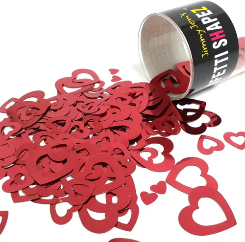 Vista 4 de Corazón de confeti recortado amor sin fin - paquete al por menor #8059 QS0