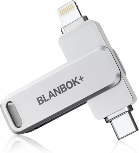 Vista 10 de Memoria USB para Fotos de iPhone de 256GB con Certificación MFi, Unidad Flash USB para Respaldo de Fotos/Videos, Memoria USB de Alta Velocidad Rosa