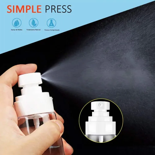 Vista 5 de AMORIX 6 botellas de spray pequeñas de 3.4 oz tamaño mini niebla vacía