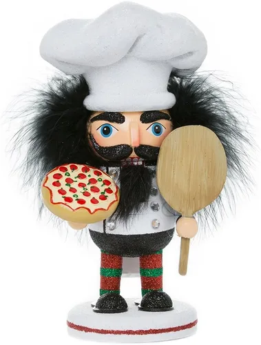 Vista 2 de Kurt Adler HA0335 - Cascanueces tipo pizza de Hollywood de 8 pulgadas