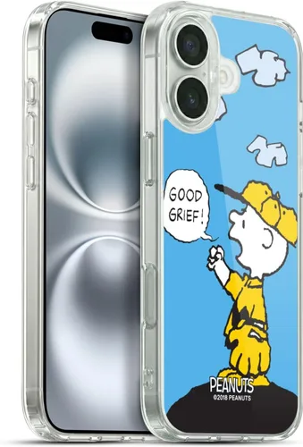 Vista 129 de Head Case Designs Funda de gel suave con licencia oficial de Peanuts Autumn Charlie Brown compatible con Apple iPhone 7 Plus/iPhone 8 Plus