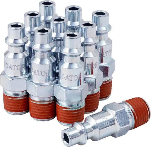 Vista 11 de SUNGATOR - Enchufes de aire hembra de 1/4 de pulgada, paquete de 10 accesorios de manguera de aire industrial NPT