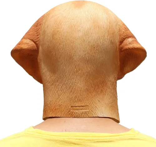 Vista 5 de PartyHop - Máscara Labrador - Máscara de látex para cabeza de perro de Halloween