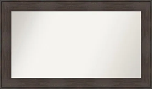 Vista 26 de Amanti Art Espejo personalizado, espejo de baño de veta de madera rústica William, espejo de pared o espejo de tocador de baño sobre el fregadero