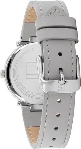 Vista 3 de Tommy Hilfiger Reloj de cuarzo de acero inoxidable y correa de cuero para mujer color beige modelo 1782410 Blanco Reloj de cuarzo