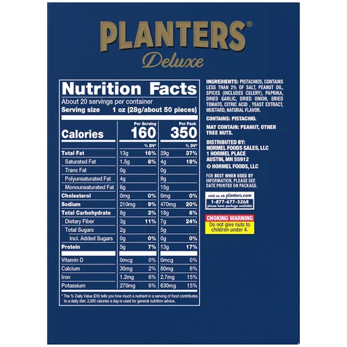 Vista 2 de PLANTERS Granos de pistacho cajún picante, paquete de 2.25 onzas (paquete de 10)