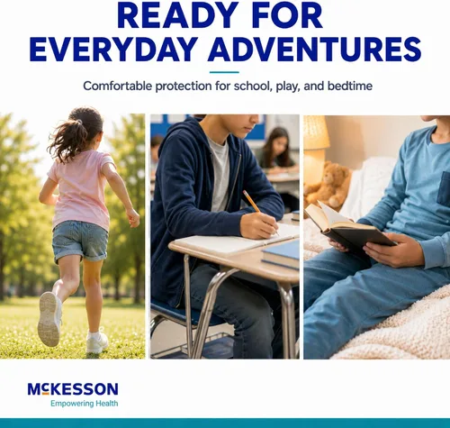 Vista 7 de McKesson Pantalones de entrenamiento juveniles, S/M 38, diseño infantil, 65 libras, 17 unidades Ropa interior de entrenamiento desechable