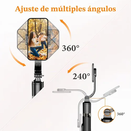 Vista 7 de Trípode de teléfono Selfie Stick de aleación de aluminio de 62 pulgadas con control remoto inalámbrico compatible con iPhone 17 16 15 14 13 pro Xs