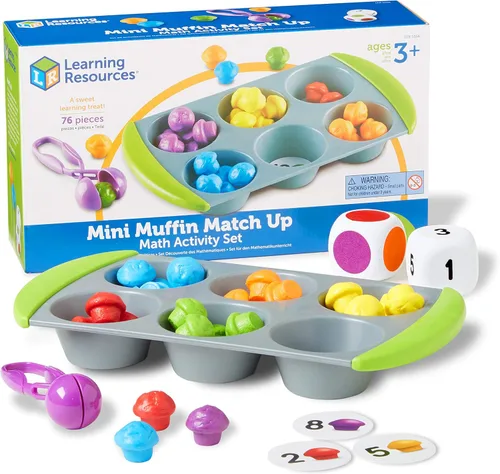 Vista 7 de Learning Resources Mini Muffin Phonics Conjunto de Actividades, Juguetes Preescolares, Actividades de Aprendizaje Preescolar, Comida de Juguete