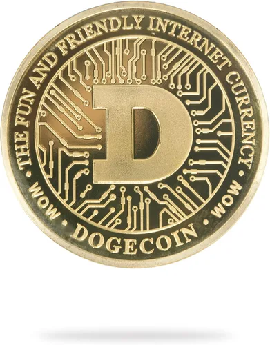 Vista 2 de Cryptochips Dogecoin (Doge) Criptomoneda física Criptomoneda conmemorativa que puede HODL