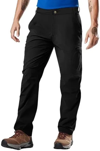 Vista 2 de MEETYOO Pantalones cargo de senderismo para hombre, impermeables, tácticos, ligeros, elásticos, para acampar