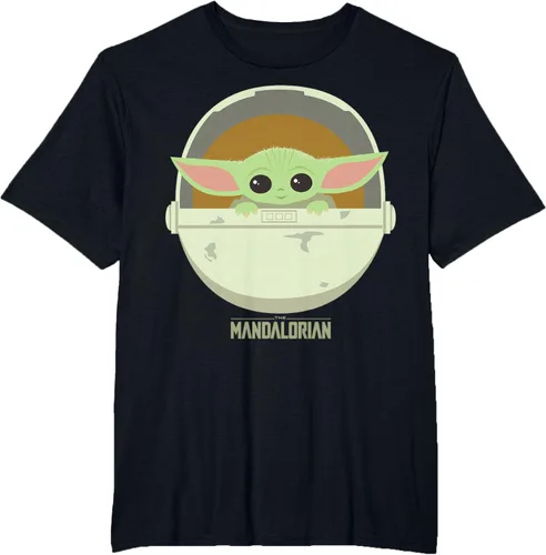 Vista 32 de Star Wars The Mandalorian The Child Bassinet - Camiseta con retrato Negro