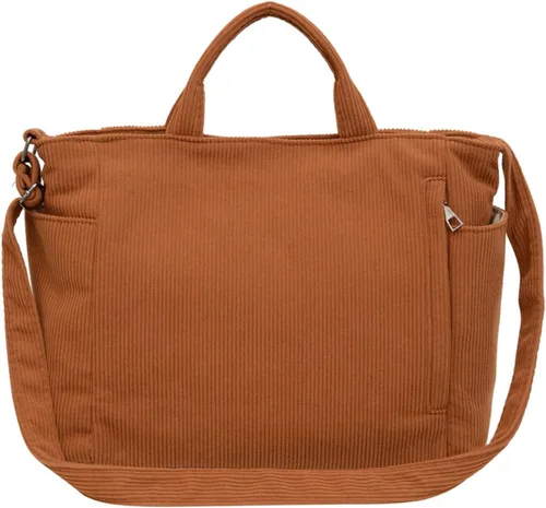 Vista 3 de Bolsa de pana para mujer, bolso de trabajo de gran capacidad para viajes diarios y salidas informales