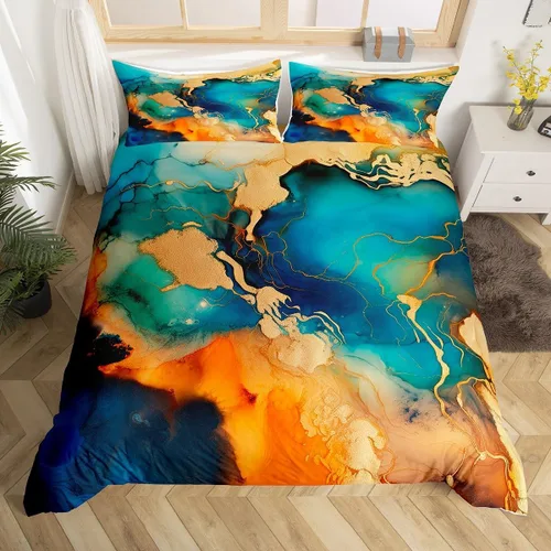 Vista 15 de Juego de funda de edredón con estampado de rana para niños, juego de ropa de cama Kawaii para decoración de habitación, diseño de hongos y rana