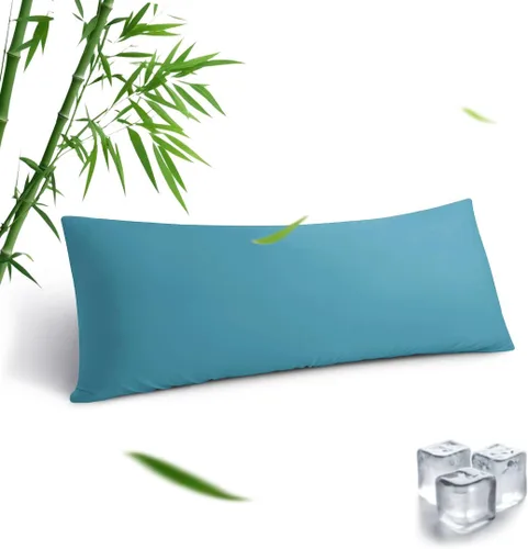 Vista 27 de Fundas de almohada estándar, fundas de almohada de viscosa refrescante de bambú con cierre de sobre, suave que absorbe la humedad para personas que