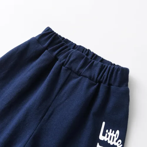 Vista 6 de Conjunto de 3 piezas de ropa para bebé recién nacido, mameluco de manga larga + pantalones + sombrero