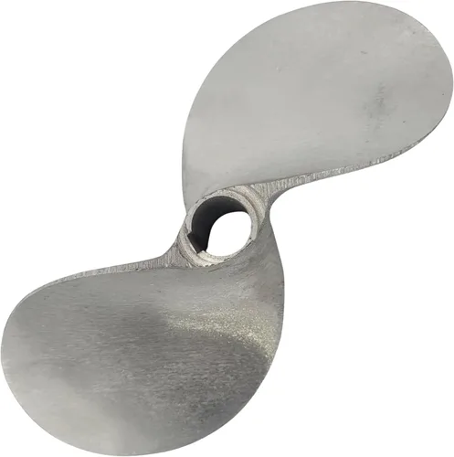 Vista 2 de SANAR Aluminum Propeller for Longtail Mud Motor Long Tail Boat - Keyed Tapered Shaft