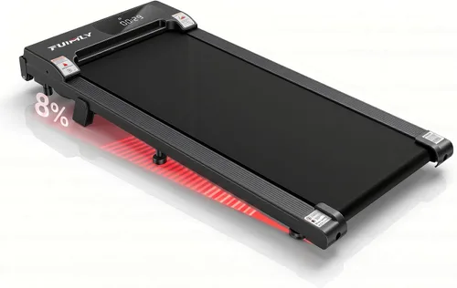 Vista 12 de Funmily - Caminadora portátil 3 en 1 con control remoto, pantalla LED, capacidad de 300 libras, no requiere montaje Rosa