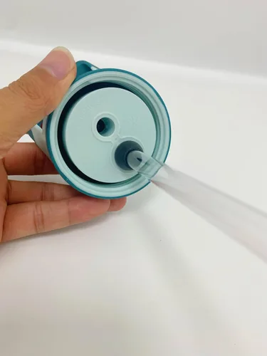 Vista 2 de Pajitas de repuesto compatibles con botella de agua Simple Modern para niños, 14 onzas, Tritan transparente, sin BPA, compatible con vaso Simple