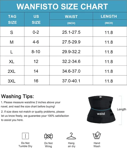 Vista 6 de WANFISTO Entrenador de cintura para mujer, corsé de cintura 2 en 1, faja moldeadora de cuerpo de reloj de arena, Negro
