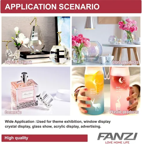Vista 5 de FANZI Base de luz LED motorizada para exhibición temática, exhibición de ventanas, acrílico, pantalla de cristal y disparo de productos, tocadiscos
