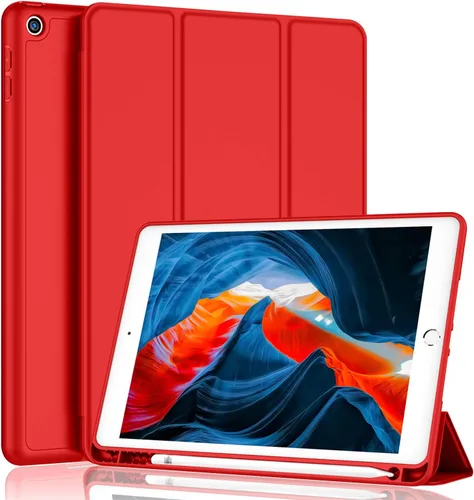 Vista 13 de iMieet - Funda para iPad de 9ª generación 2021/iPad de 8ª generación 2020 de 10.2 pulgadas con soporte para lápices, funda para iPad de 7ª
