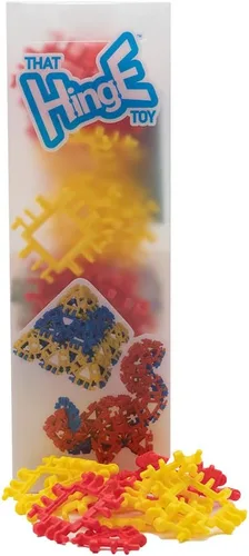 Vista 12 de That Hinge Toy - Juego de 82 piezas azul + rosa, animal + más juguete de construcción STEM