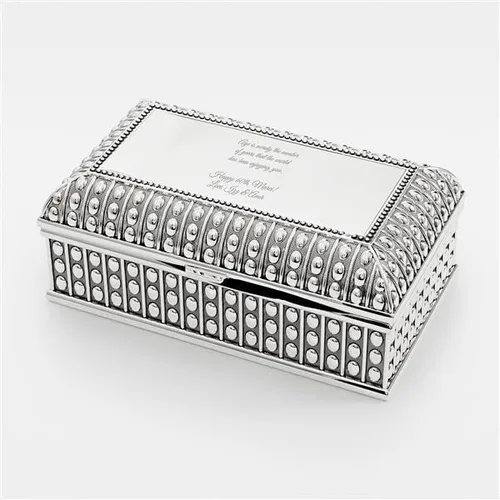 Vista 4 de THINGS REMEMBERED Caja de recuerdo rectangular antigua (personalización gratuita)