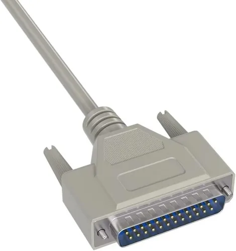 Vista 3 de CableLeader DB9 hembra a DB25 macho HP Plotter Cable de impresora láser serial, color beige
