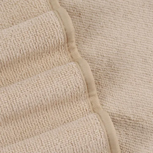 Vista 4 de POLYTE Toalla de baño de microfibra de secado rápido sin pelusas, 57 x 30 pulgadas, paquete de 4 (beige)