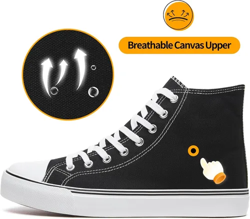 Vista 2 de ZGR Tenis de lona para hombre, con cordones, clásicos, casuales, para caminar
