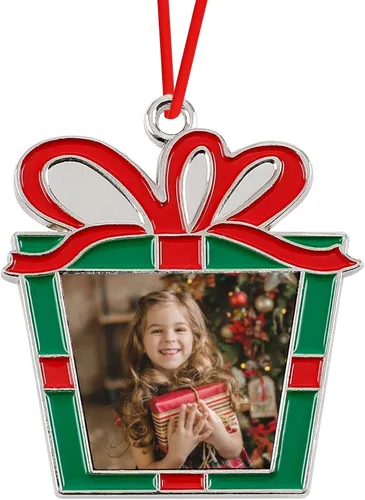 Vista 15 de Adornos personalizados de Navidad con foto/nombre, adornos personalizados de Navidad 2024, impresión de doble cara para árbol de Navidad, hogar