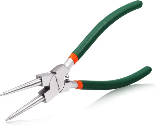 Vista 9 de SPEEDWOX Alicates Circlip de 9 pulgadas, diámetro de punta de 0.09 pulgadas, alicates de anillo de presión externos, alicates de anillo de retención