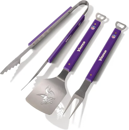 Vista 7 de YouTheFan NFL Spirit Series - Juego de barbacoa de 3 piezas