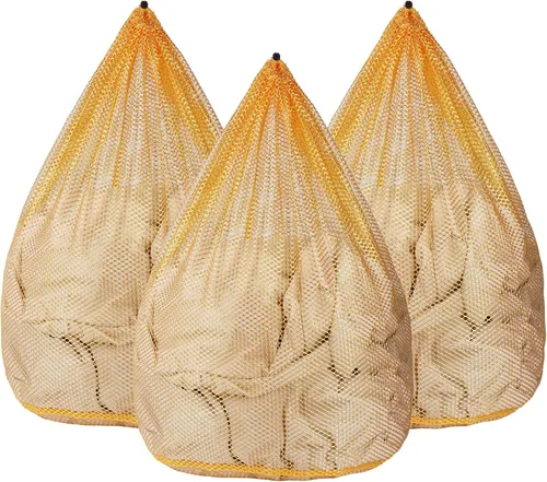 Vista 13 de 3 Piezas Bolsas de Malla para Lavandería Bolsas de Malla para Lavadora Jumbo para Ropa Delicada, Ropa de Cama, Juguetes con Cierre de Cordón
