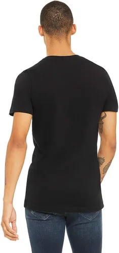 Vista 3 de Bella USA Made - Camiseta de jersey con cuello en V, Ceniza, L