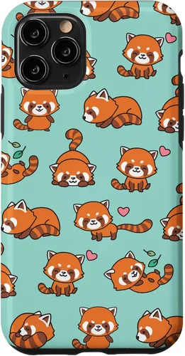 Vista 29 de Cute Funny Kawaii Womens Girls Kids Red Panda Lover Pattern Case for iPhone 17