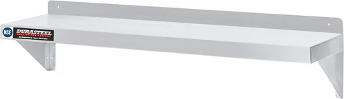 Vista 11 de DuraSteel Estante de pared de acero inoxidable, 24 pulgadas de ancho x 12 pulgadas de profundidad, grado comercial, certificado NSF