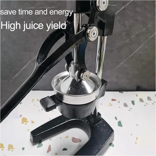 Vista 2 de Exprimidor de cítricos de hierro fundido, máquina de exprimidor de prensa manual, Juicer multifuncional de acero inoxidable Juicer comercial
