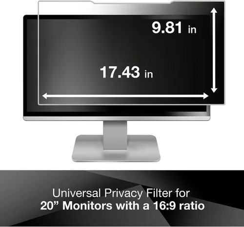Vista 2 de 3M Gold - Filtros de privacidad para monitores, Negro