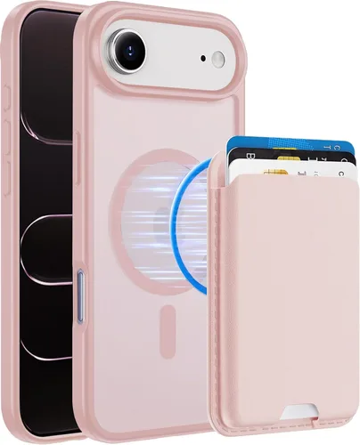 Vista 84 de Funda magnética para iPhone 12 Pro Max, cartera magnética desmontable con soporte para tarjetas, [compatible con MagSafe] grado militar, a prueba