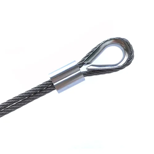 Vista 2 de 50 unidades de dedales de acero inoxidable M3 para cuerda de alambre de 1/8 pulgadas de diámetro