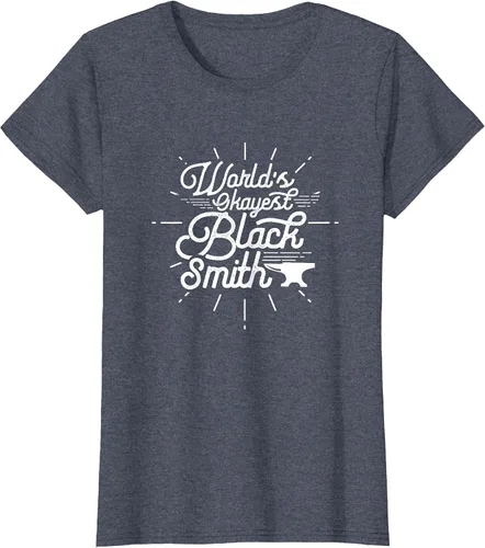 Vista 69 de Blacksmith Blacksmithing Forge Metalsmith Forging T-Shirt Asphalt Grey