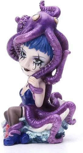 Vista 2 de Veronese Design Figura de resina pintada a mano de aristócrata de sangre azul gótica de 5 3/8 pulgadas